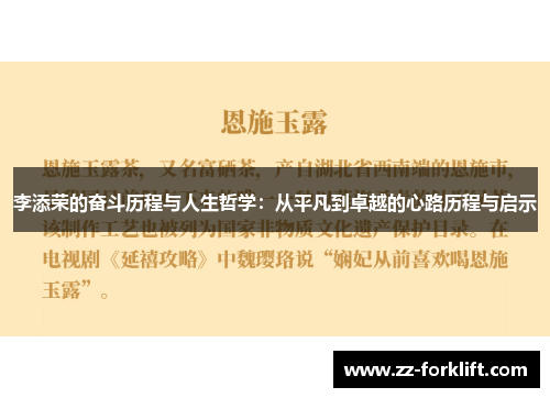 李添荣的奋斗历程与人生哲学：从平凡到卓越的心路历程与启示